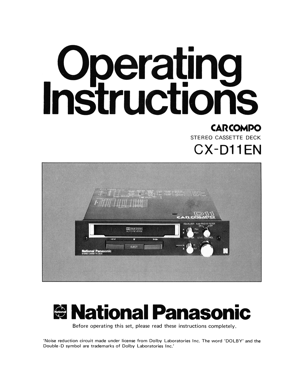 CX-D11EN_CassetteDeck